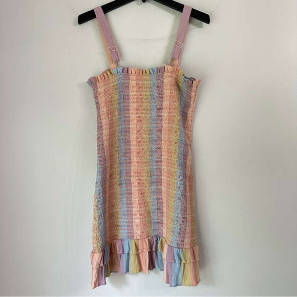 American Eagle Smocked Bodycon Mini Dress Medium - Picture 3 of 12